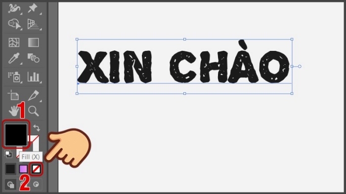Sử dụng clipping mask với gradient