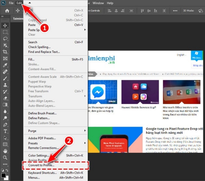 Chọn định dạng xuất file