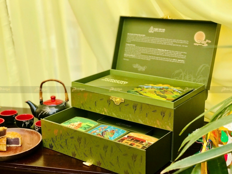 Hộp giấy 2 tầng đựng board game sáng tạo
