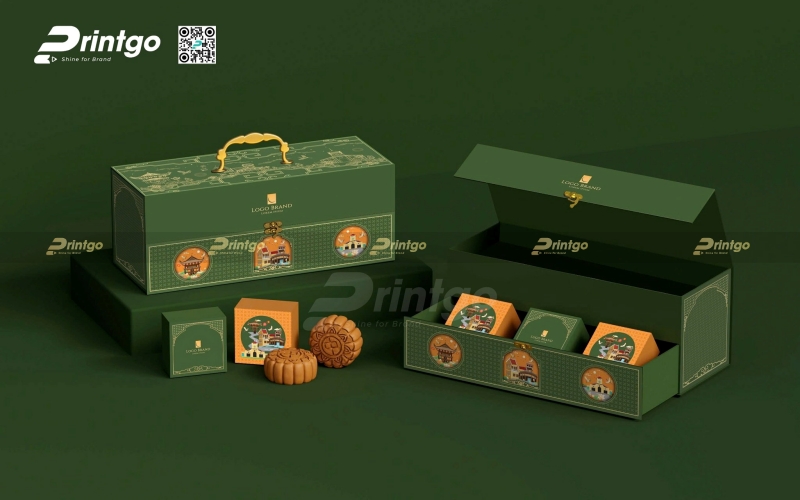 Hộp giấy 2 tầng trung thu non nước