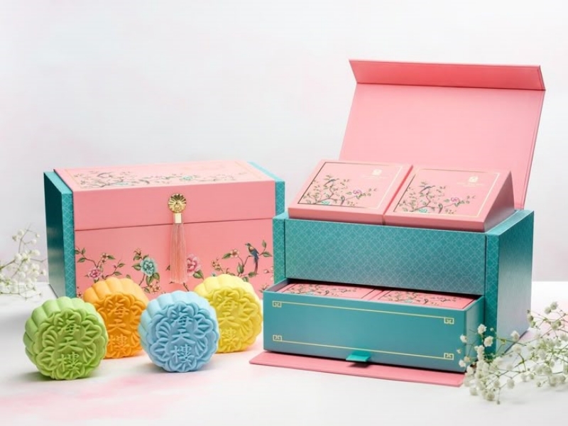 Hộp giấy 2 tầng phong cách tối giản thanh lịch