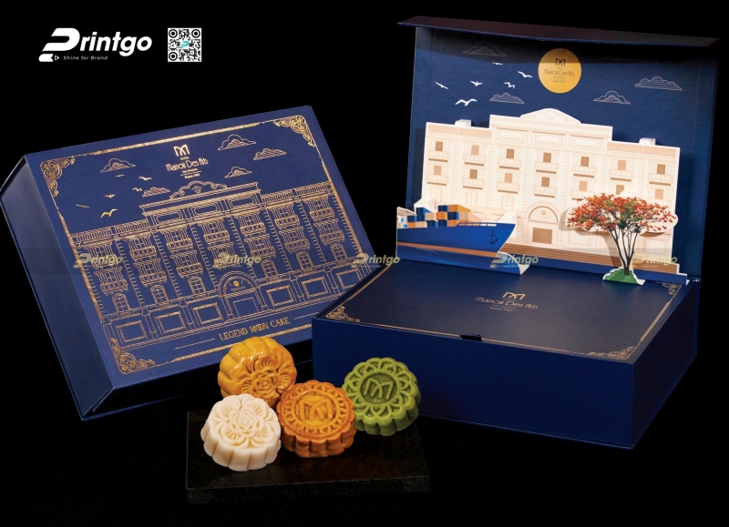 Hộp trung thu popup 3D khách sạn cao cấp 